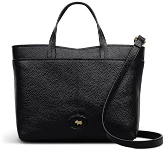 RADLEY London Maldon Mews Women's Leather Medium Ziptop Handbag with Top Handle, Black