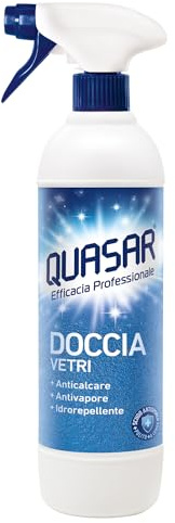 Quasar - Doccia Vetri - Anticalcare, Antivapore, Idrorepellente - 680 ml (Confezione da 6)