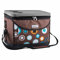 anndora Kühltasche 22 L Kühlbox 35 x 24 x 27 cm - braun Blaue Kreise