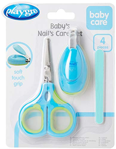 Playgro Baby Nagelpflege Set - Blau/Grün Clipstrip