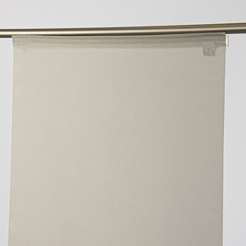 SCHÖNER LEBEN. Schiebevorhang Flächenvorhang Saros Uni Stein 245x60cm