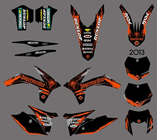 DST0601 Adesivi Moto Moto Sporco Adesivi Grafica Kit per 125/200/250/300/350/450/500 EXC 2012-2013 XC 2011