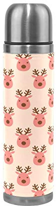 FANTAZIO Isolierflasche Thermoskanne Süße Hirsche Thermosflasche für heiße Flüssigkeiten