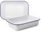 IBILI 905437 FUENTE DE HORNO BLANCA 37X24X7,30 CM, Stainless Steel