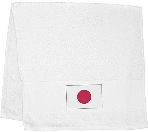 Azeeda 'Japanische Flagge' Handtuch/Gästetuch (TL00008176)