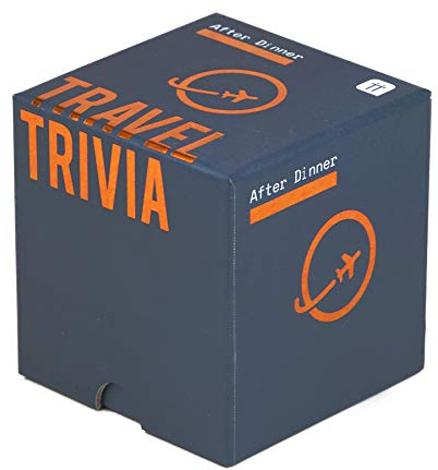 Travel Trivia Quiz Question Cards | After Dinner Table Game, Giftable Box | Travelling, Flags, Geography, Capital Cities, World Landmarks, Family, Friends | Stocking Filler Gift