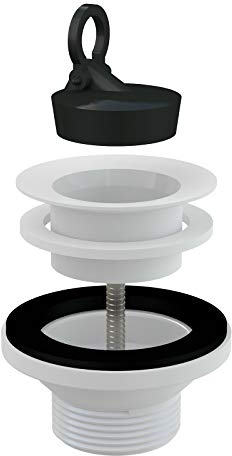 AlcaPlast A32 Ablaufventil 1,25 ' mit Kunststoffgitter | für Waschbecken ohne Überlauf