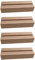jojofuny 4Pcs Visitenkarte Holz Basis Platz- Kartenhalter Foto Bild Display- Ständer Schreibtisch Kalender Display Stand Basis Arbeitsplatte Karten Rack 10X3x2cm