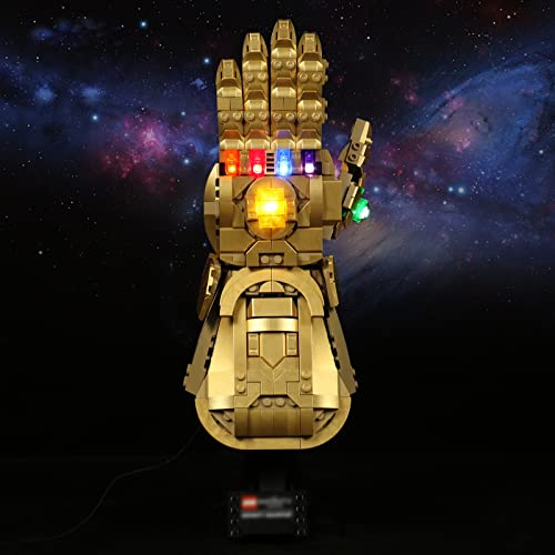 PIPART LED Licht-Set für 76191 Marvel Infinity Gauntlet, Nur Licht-Set, ohne Legomodell enthalten - Einfache Installation.(Standard)