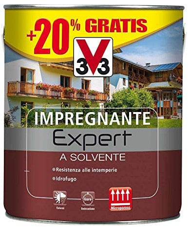 Impregnante a solvente protettivo per legno Expert incolore 3 litri