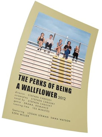 The Perks of Being a Wallflower Movie Poster Poster 15x23 inches 38x58 cm (380X580mm) Rahmenlos Poster Dekorative Wandgeschenke