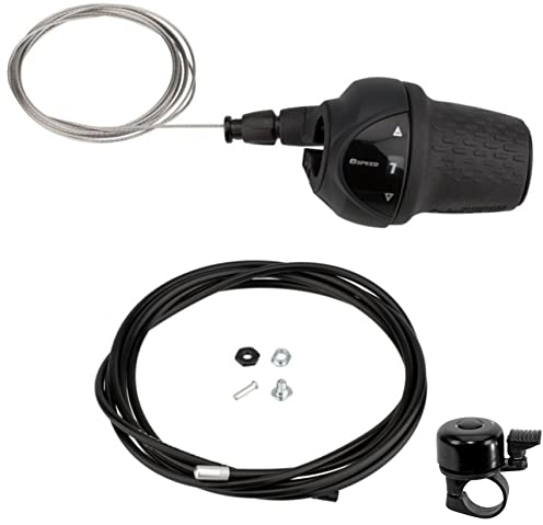 Shimano Drehgriffschalter Nexus 8-Gang SL-C6000 schwarz inkl. Fahrradklingel