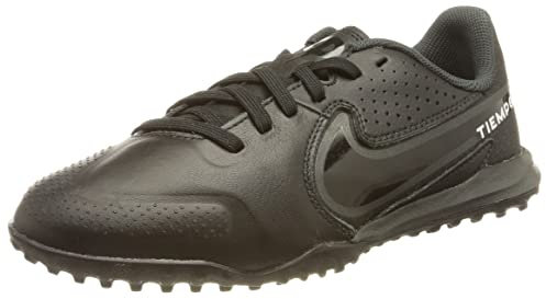 NIKE Unisex Kids Nike Jr. Tiempo Legend 9 Academy Tf Sneaker, Black Dk Smoke Grey Summit White, 13.5 UK Child