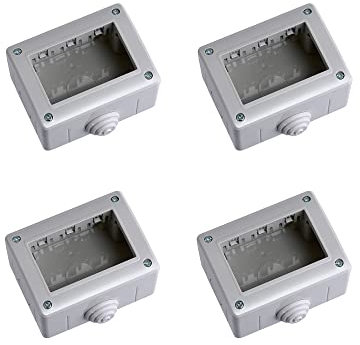 Scatola Porta Frutti Da Esterno, Compatibile Con Bticino Matix (4, Custodia 3P IP40)