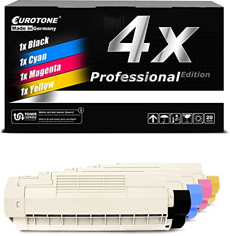 EuroPro Toner 4X kompatibel für Oki C5600 C5700 ersetzt Druckerpatronen Patronen