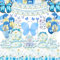 189 PCS Butterfly Party Decorations - Blue Butterfly Balloons, Banner, Cake Topper, Fairy Wing, Tattoo, Stickers, Plates, Napkins, Cups, and Tablecloth for Girl Birthday Supplies, Serve 20 Guests