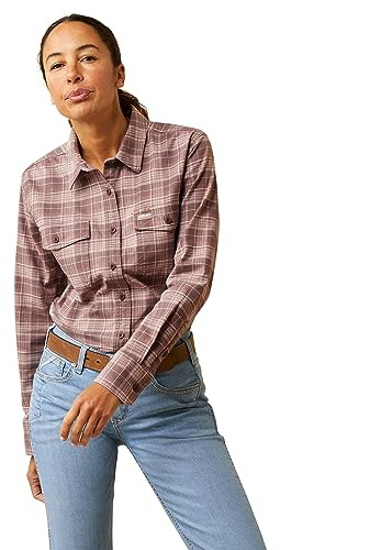 ARIAT Damen Rebar Flannel Durastretch Work Shirt Hemd