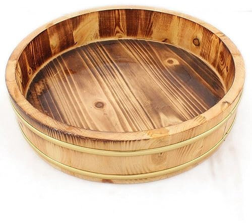 Wudaizhi Hölzerne Sushi Reisschale Hangiri Sushi Oke Sushi Reis Mischwanne Tablett Reis Mischschale Für Restaurantküche