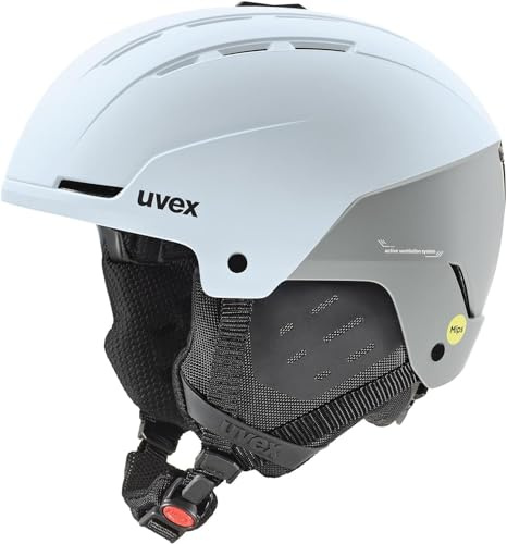 uvex Stance Mips Skihelm (54-58 cm, 15 arctic blue/glacier matt)