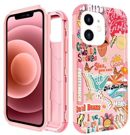 Pegmode for iPhone 11 Case,Heavy Duty Protective Cute Collage Phone Cover for Women Men Girls Boys Hard Cases for Apple 11
