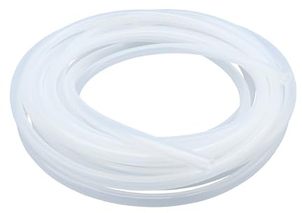 LAVMHAB Silicone Tubing Food Grade Hoses 5mm ID x 7mm OD 8m (26.2ft), Flexible Silicone Rubber Tubes Water Air Pipes