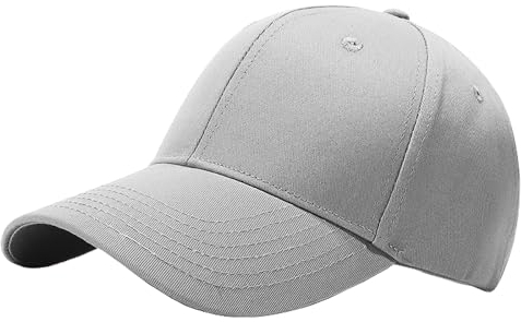 Taeku Baseball Cap, Herren Damen Basecap Schnell Einfarbig Baseballmütze 100% Baumwolle Baseballkappe Outdoor Sonnenhut (Grau)
