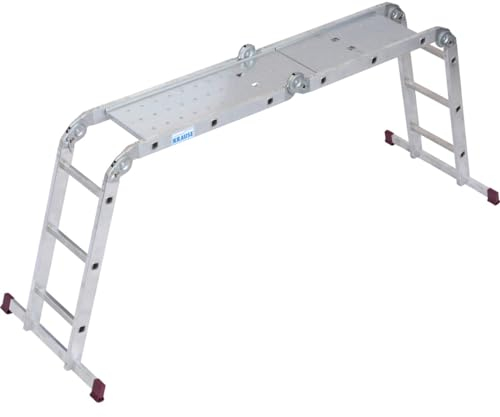 Krause Corda Gelenk -UniversalLeiter mit Stahlplattform Set - 4x3 Sprossen