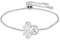 Kaguyo Mickey Mouse Armbänder, roségold 925 Sterlingsilber klare Zirkonia Freundschafts-Minnie Mouse einstellbare Unendlichkeit Charms Link Armbänder für Frauen und Mädchen (silberner Maus)