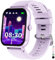 JUBUNRER Montre Connectée Enfant Cardiofrequencemetre Moniteur de Sommeil Podomètre Modes Sport étanche Reveil Jeux Bluetooth Appel Jouet Ado Fitness Tracker Cadeau Fille Garçon 3+ Ans Adolescent