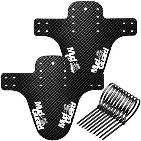 Ainiv 2 Stücke Schutzbleche Mountainbike, MTB Schutzbleche, Verstellbares Mountainbike Spritzschutz, MTB Vordere und Hintere Kompatible Mudguard, Fahrrad Zubehör MTB Mud Guard Fit 20-29 Zoll Fat Bike