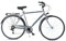 Velomarche Bazam - Herrenfahrrad City Bike Fusion 28 Zoll, 6 Gänge, Stadtfahrrad, Stahlrahmen, Erwachsene Herren, Größe 54, Silber
