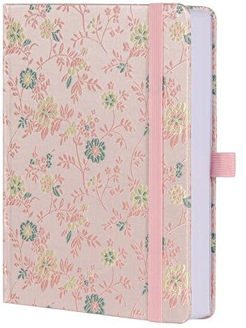 TIEFOSSI Diario a Righe per Donna Uomo, Diario A5 per Scrittura, 316 Pagine a Righe College da 100 g/m², Carta Spessa, Perfetto per Ufficio e Casa Scuola Forniture