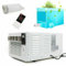 Chennnls Mini Aire Acondicionado Portátil, 750 W, Enfriador de Aire Personal, Pequeño, 16,34 x 11,14 x 8,07 Pulgadas