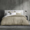 Dreamzie Bettwäsche 200x220 Baumwolle, Bettwäsche-Sets Beige mit Reißverschluss, Ähnliche Textur wie Stone Washed Leinen, Enthält 1 Bettbezug 200x220 und 2 Kissenbezug 80x80