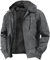 SHZFGUI Fleecejacke Herren Wind Breaker Daunenjacke Herren Leicht Herren-Jacken Winter Herren-Jacken Sicherheitsjacke Herren Winter Angelbekleidung Herren Wasserdicht Fleecejacken Grau 3Xl