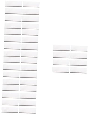 CRILSTYLEO 40 STK Trennplatte Mülleimerklammern Warenteiler klare Schrankteiler Zubehör Trennwände bücherregal Buchteiler für Regale Schranktrenner für Kleidung Magnet Transparent
