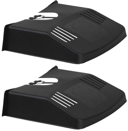 LAVISHLY 2x Eden Grid Cover Black 12x11 – Heavy Duty Gutter & Gardening Pipe Protector, Weatherproof Drain Guard, Leaf Guard, Debris Blocker, Ventilated Cover