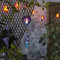 Hot Air Balloon Mobile Solar Lights - H82cm- Lantern Solar Lights Outdoor Garden Realistic Flame Balloon Light for Garden, Patio, Balcony Decorations