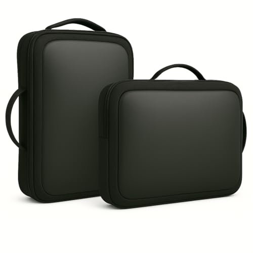 BLISSFUL MIND 2-in-1 Business Backpack & Briefcase – Slim Laptop Bag with RFID Pocket, Trolley Strap & Hidden Shoulder Straps – Black