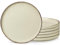 vancasso Speiseteller Steingut, Essteller set 6 Personen, Ø 27 cm Teller Set, Geschirr für Spülmaschine und Mikrowelle, Pastateller, Kuchenteller Beige