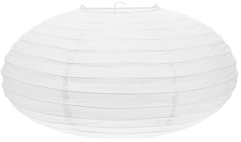 PACKOVE Weißer Papierlaternenschirm, Große Japanische Papierlaterne, Faltbare Papierleuchte für Partys Und Heimdekoration, 40 Cm (16 Zoll)