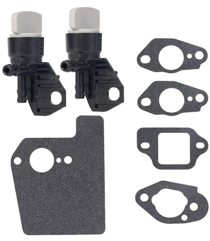 EaseSunny Vanne d'arrêt de carburant, robinet à essence, 16950-ZM0-003 pour tondeuse Honda GC135 GCV160 GCV190 HRB216 HRR216 HRX217 avec kit de joints