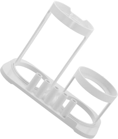 CATIEBYE Organizer für Mundpflegegeräte aus Kunststoff mit Rutschfester Konstruktion und Schnellem Zugriff Moderner Halter für Munddusche und Zahnseidehalter für Badezimmer