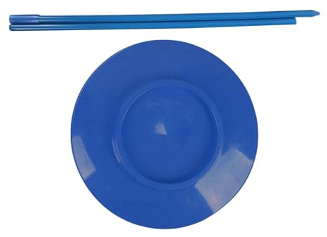 Jonglier Teller Jonglier Zirkus Drehteller Balancespiel Pp Material für Hohen für Familienspaß Feiertage, Blau