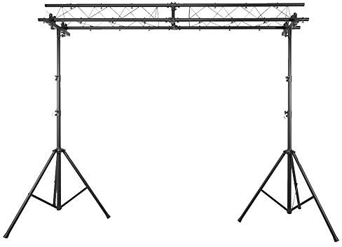 beamz Truss DJ Lighting Goal Post Stand - 3m Wide Adjustable Gantry with Tripod Stands, Portable 100kg Load LED Light Stand System for Stage, Disco & Mobile DJ Setups, 4m Max Height