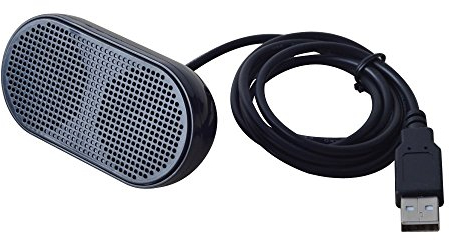 HONKYOB Mini enceinte USB pour ordinateur portable et PC Noir