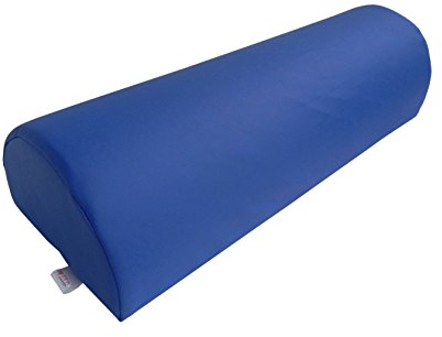 Zen – Medio Rodillo Pilates de camillas de Masaje y Fisioterapia - Medio Rodillo Espuma de posicionamiento para Cuello y Rodillas Azul