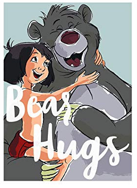Disney Wandbild von Komar | Bear Hug | Kinderzimmer, Babyzimmer, Dekoration, Kunstdruck | Größe 50x70cm (Breite x Höhe) | ohne Rahmen | WB013-50x70