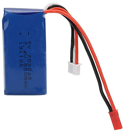 Batterie Rechargeable, 7.4V 850MAH Batterie de RC Jouet pour WLjouets V912 V262 V333 4CH Hélicoptère RC à Lame Unique