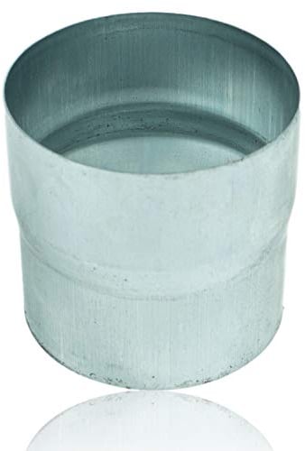 Zink Ablaufrohrverbinder 87 mm für Fallrohre mit gleichem Durchmesser, Titanzink Ablaufrohr Fallrohrverbinder DN 87